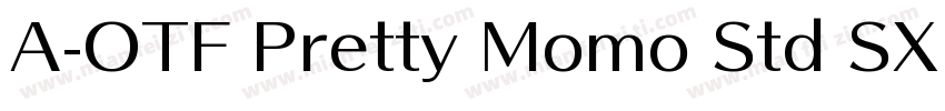 A-OTF Pretty Momo Std SX Bold字体转换